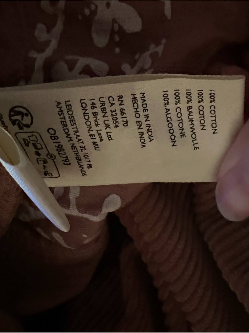 We The Free Good Luck Mid-Rise Cord Barrel Jeans in Withered Rose - Picture 10 of 13